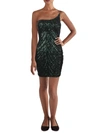 B DARLIN WOMENS SEQUINED MINI COCKTAIL AND PARTY DRESS