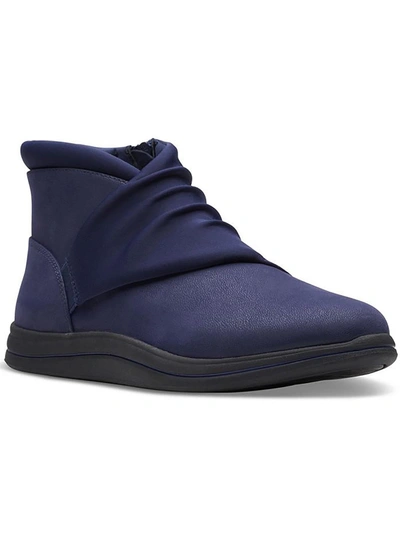 Cloudsteppers By Clarks Breeze Dusk Womens Round Toe Ankle Booties In Blue