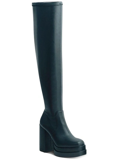 Wild Pair Ozzey Womens Faux Leather Heels Over-the-knee Boots In Multi