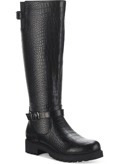 Style & Co Keppur Womens Faux Leather Knee-high Riding Boots In Multi