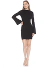 Alexia Admor Sienna Long Sleeve Rib Knit Dress In Black