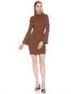 Alexia Admor Sienna Dress In Brown