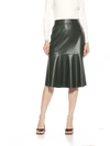 Alexia Admor Ezra Faux Leather Midi Skirt In Gold