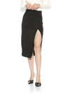 Alexia Admor Zayla Faux Suede Pencil Skirt In Black