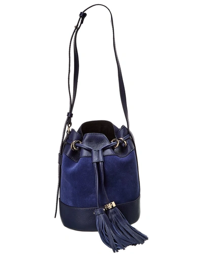 See By Chloé Vicky Suede Bucket Bag In Blue