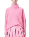 ALICE AND OLIVIA NORMA EASY TURTLENECK WOOL-BLEND PULLOVER