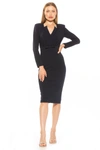 Alexia Admor Arleth Dress In Lapis