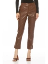 Alexia Admor Mila Faux Leather Pants In Brown