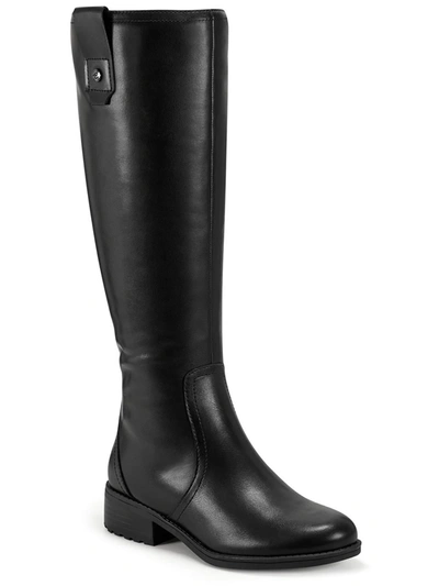 EASY SPIRIT RHONDA WOMENS LEATHER BLOCK HEEL KNEE-HIGH BOOTS