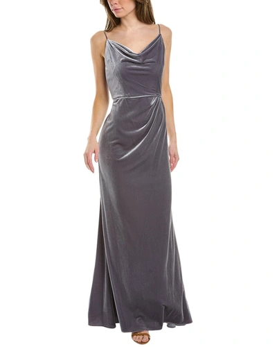 Adrianna Papell Evening Gown In Gray