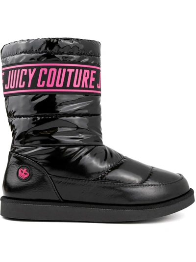 Juicy Couture Kissie Womens Cold Weather Faux Fur Lined Winter & Snow Boots In Black