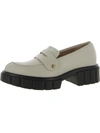 Vionic Elodie Womens Leather Lug Sole Loafers In Multi