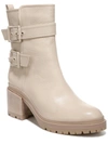 Naturalizer Trina Womens Leather Block Heel Motorcycle Boots In Multi