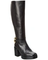 SEYCHELLES NO LOVE LOST CHAIN LEATHER PLATFORM KNEE-HIGH BOOT