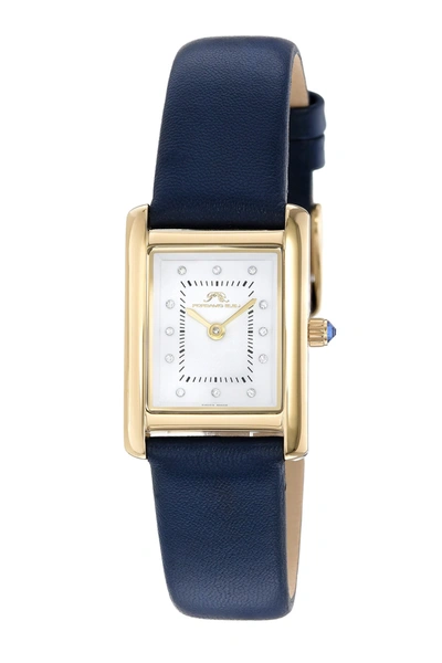 Porsamo Bleu Karolina Quartz Diamond White Dial Ladies Watch 1082bkal In Blue / Gold Tone / White / Yellow