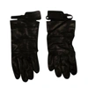 OFF-WHITE BLACK LEATHER 'TAG' DRIVER GLOVES