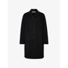 ACNE STUDIOS ACNE STUDIOS MEN'S BLACK DALIO BRUSHED-TEXTURE WOOL COAT