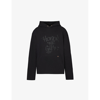 HONOR THE GIFT HONOR THE GIFT MENS BLACK SCRIPT LOGO-EMBROIDERED COTTON-JERSEY HOODY