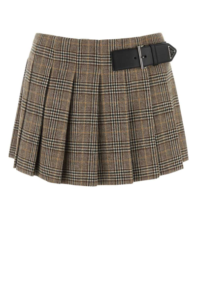 Prada Skirts In Cammello