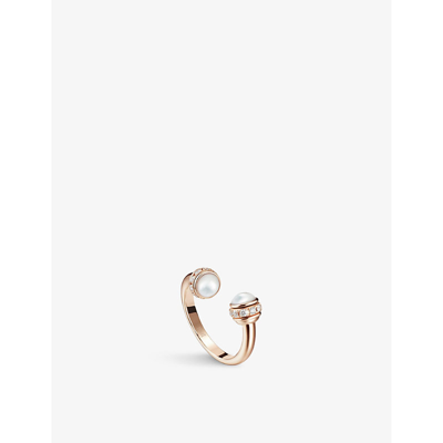 Piaget Women's Rose Gold Possession 18ct Rose-gold, 0.2ct Brilliant-cut Diamond And Pearl Ring