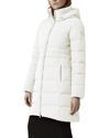 Canada Goose Aurora Hooded 750 Fill Power Down Parka In White