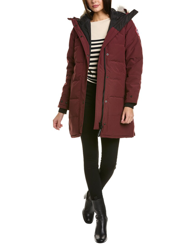 Canada Goose Shelburne Hooded Parka In Garnet Stone