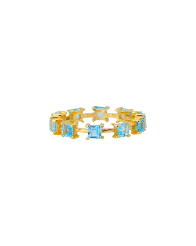 Tiramisu 14k Swiss Blue Topaz Ring
