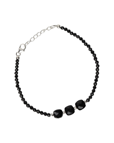 Tiramisu Silver Black Onyx Bracelet