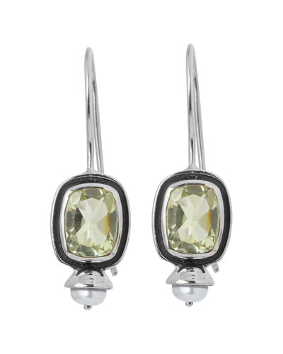 Tiramisu Silver Gemstone Earrings