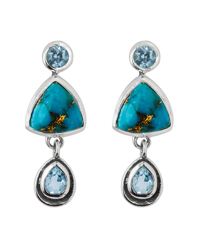 Tiramisu Silver Gemstone Earrings