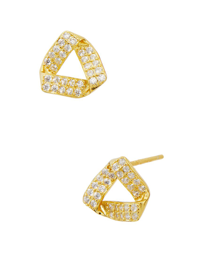 Savvy Cie 18k Over Silver Knot Studs