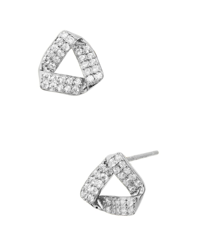 Savvy Cie 18k Over Silver Knot Studs