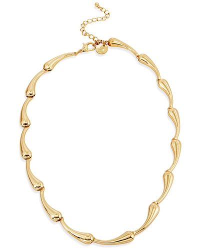 Savvy Cie 18k Plated Scalloped Necklace