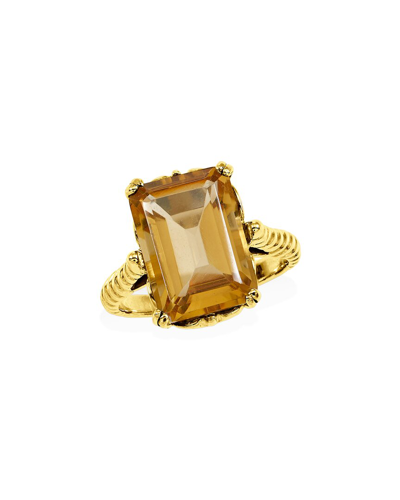 Savvy Cie Silver 7.25 Ct. Tw. Citrine Ring