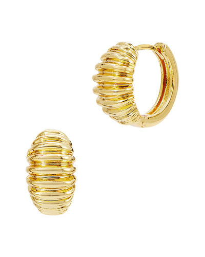 Savvy Cie 18k Plated Graham Hoops