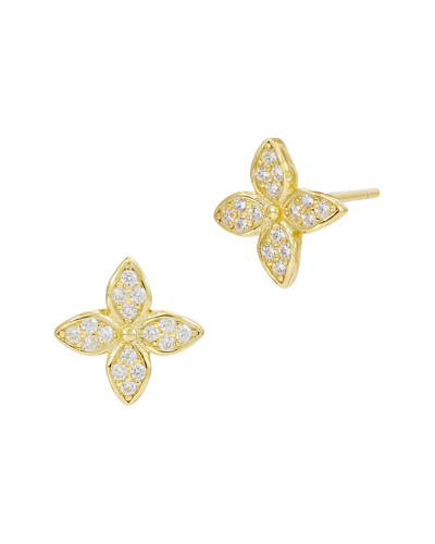 Savvy Cie 18k Plated Florets Earrings