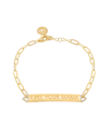 Gabi Rielle Shining Moment 14k Over Silver Cz Call Your Mama Bracelet