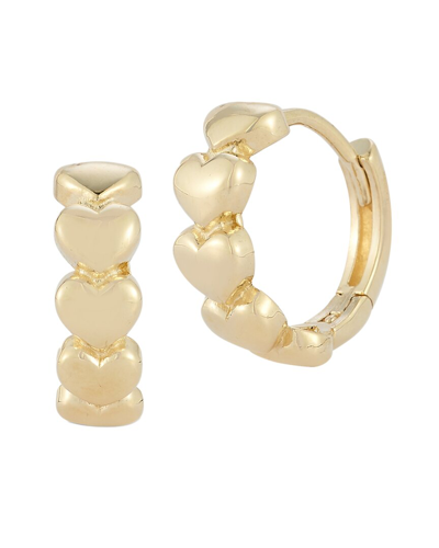 Ember Fine Jewelry 14k Bold Heart Huggies Earrings