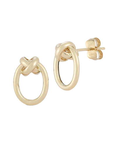 Ember Fine Jewelry 14k Oval Love Knot Studs