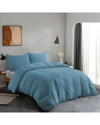 Peace Nest Clipped Jacquard Diamond Geometric Duvet Cover Set