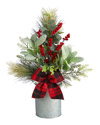 Nearly Natural 20in Holiday Winter Greenery Arrangement In Green