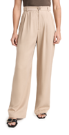 REFORMATION MASON PETITE PANTS KHAKI