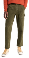 ALEX MILL PAINTER PANT IN RECYCLED DENIM MILITARY OLIVE