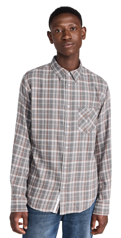 Rag & Bone Fit 2 Yokohama Plaid Shirt In Stone Plaid