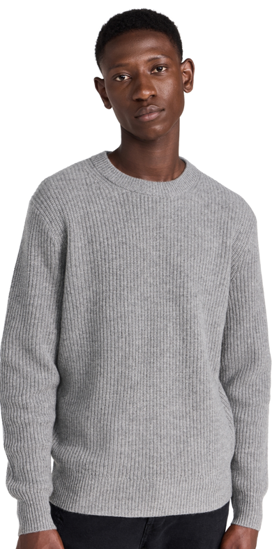 Alex Mill Jordan Sweater In Washed Cashmere In Grey