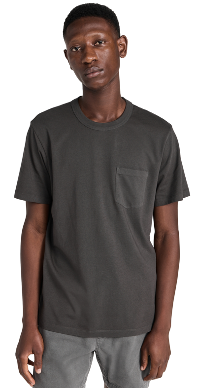 Madewell All Day Crewneck Pocket Tee In Black Coal