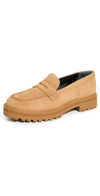 REFORMATION AGATHEA CHUNKY LOAFERS TOASTED COCONUT