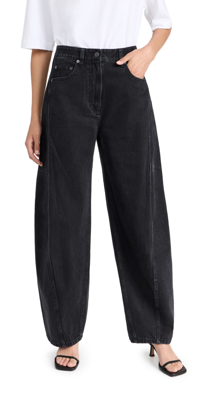 Tibi Winslow Stretch-jersey Track Pants In Black