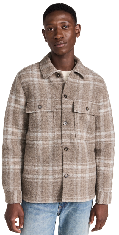 Nn07 Wilas Checkered Jacket In Brown