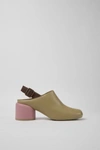 Camper Niki Slingback Mule In Khaki